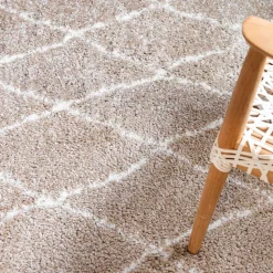 Runder Teppich Beige Fascination