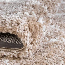 Runder Teppich Beige Fascination