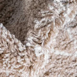 Runder Teppich Beige Fascination