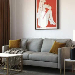 Samt Dreier Sofa Safda