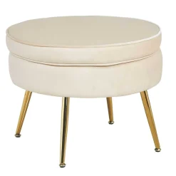 Samt Polsterhocker Kuito