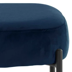 Samt Polsterhocker Tevano