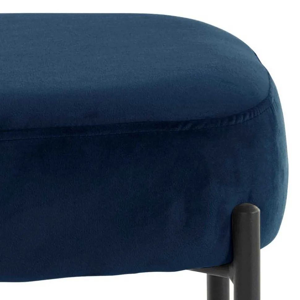 Samt Polsterhocker Tevano