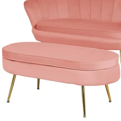 Samt Polsterhocker Vanessa
