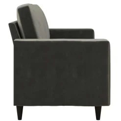 Samt Sofa grau Alfons