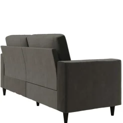 Samt Sofa grau Alfons