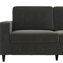 Samt Sofa grau Alfons