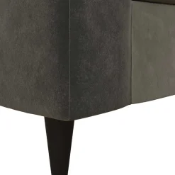 Samt Sofa grau Alfons