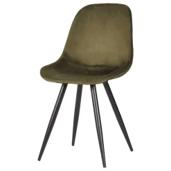 Samt Stuhl Oliv Set Montone