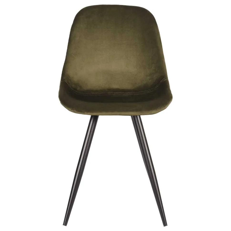 Samt Stuhl Oliv Set Montone