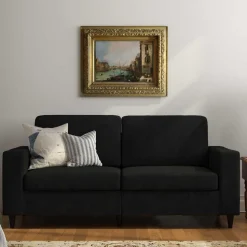 Samt Zweisitzer Sofa Remania