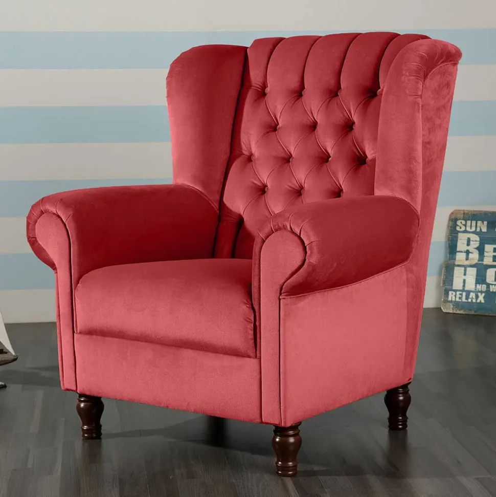 Samtvelours Sessel Donnia