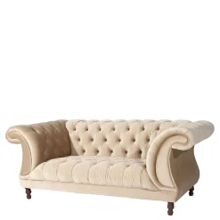 Samtvelours Sofa Segin