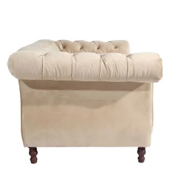 Samtvelours Sofa Segin