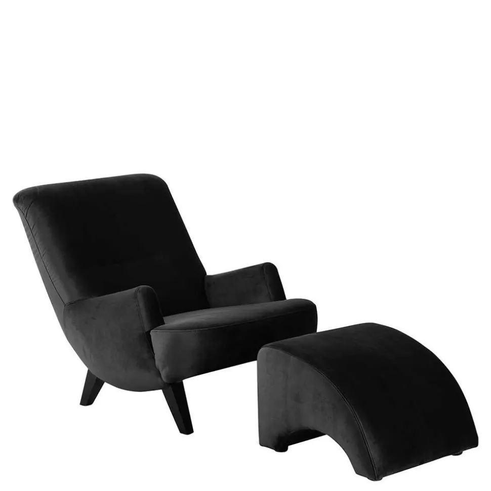 Samtvelours Wohnzimmer Sessel Vreneta