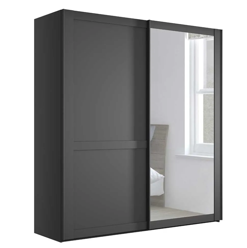 Schiebetürenschrank Dunkelgrau Hierro