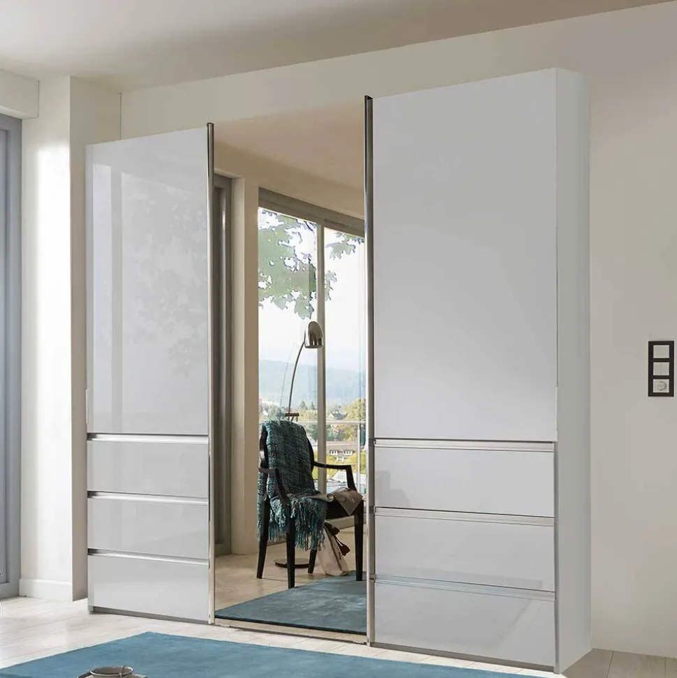 Schiebetürenschrank weiß Geronda