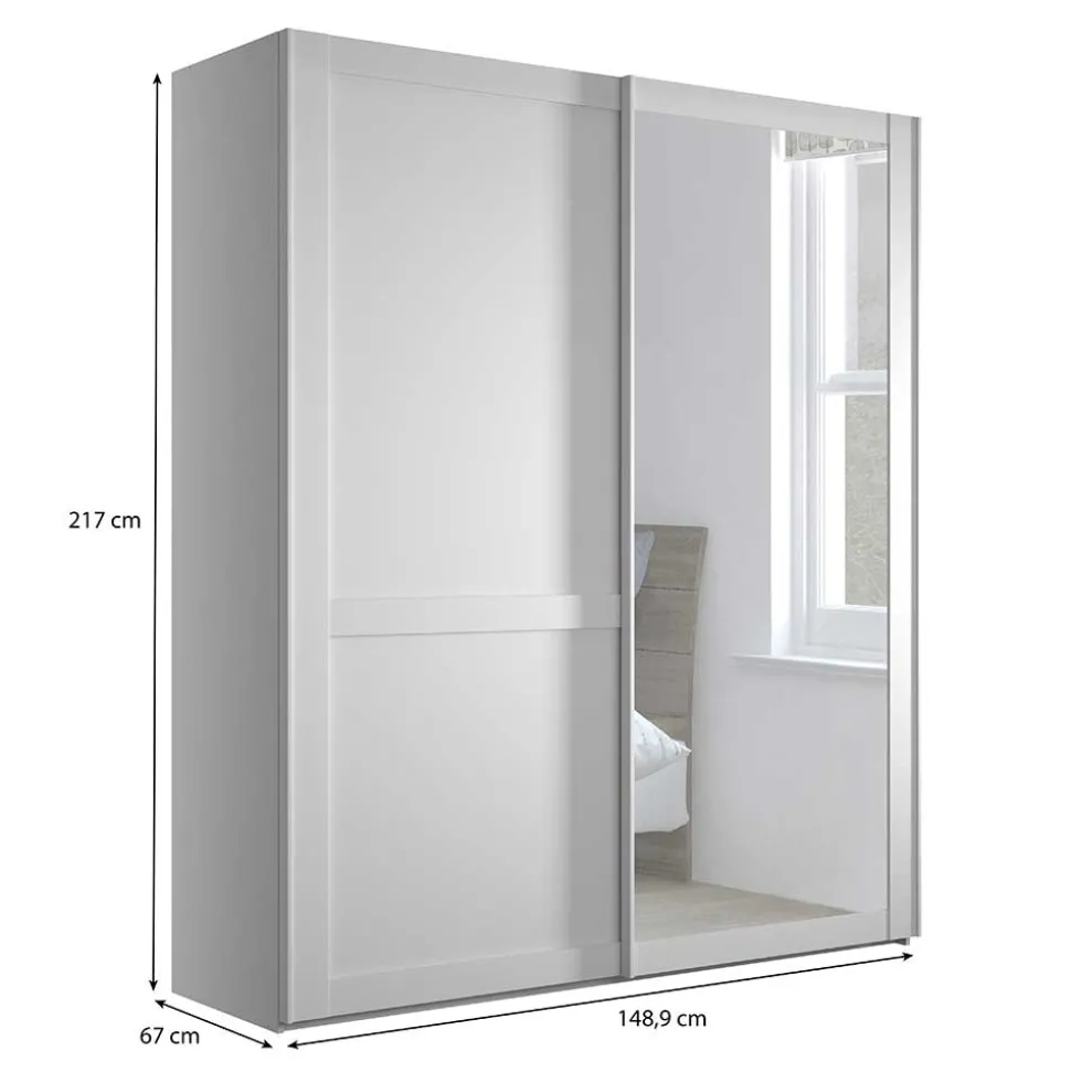 Schiebetürschrank mit Spiegel Tudana
