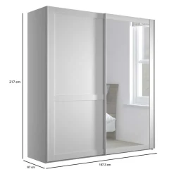 Schiebetürschrank mit Spiegel Tudana