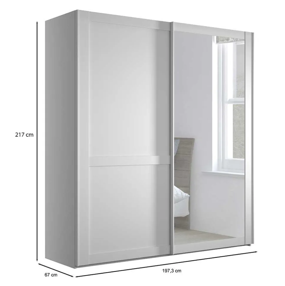 Schiebetürschrank mit Spiegel Tudana