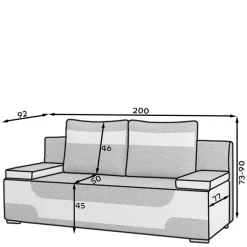 Schlafsofa Shiel