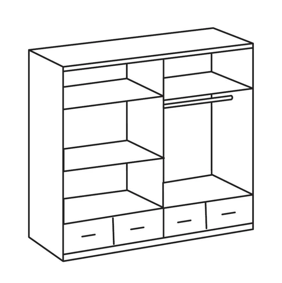 Schlafzimmer Kleiderschrank Letla