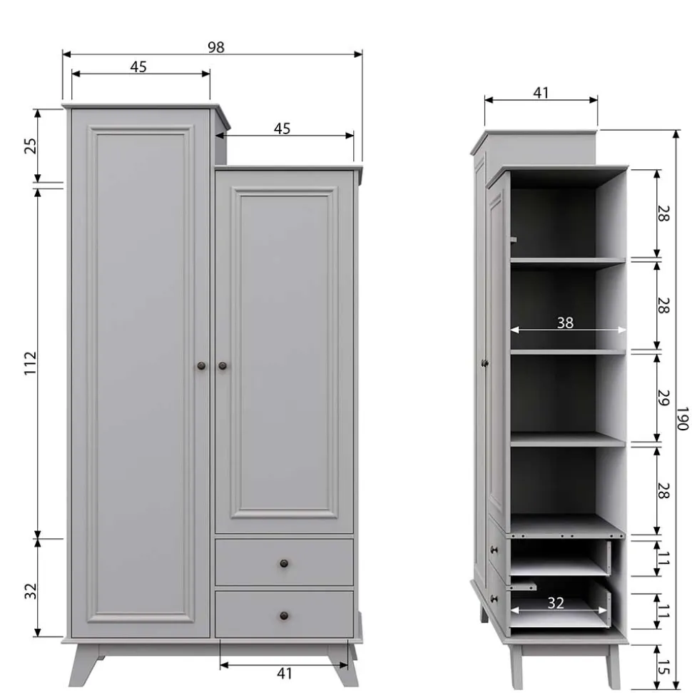 Schlafzimmerkleiderschrank Zenzian