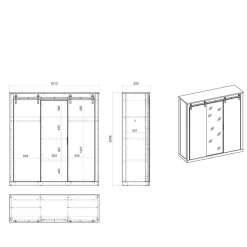 Schlafzimmerkleiderschrank Dionada