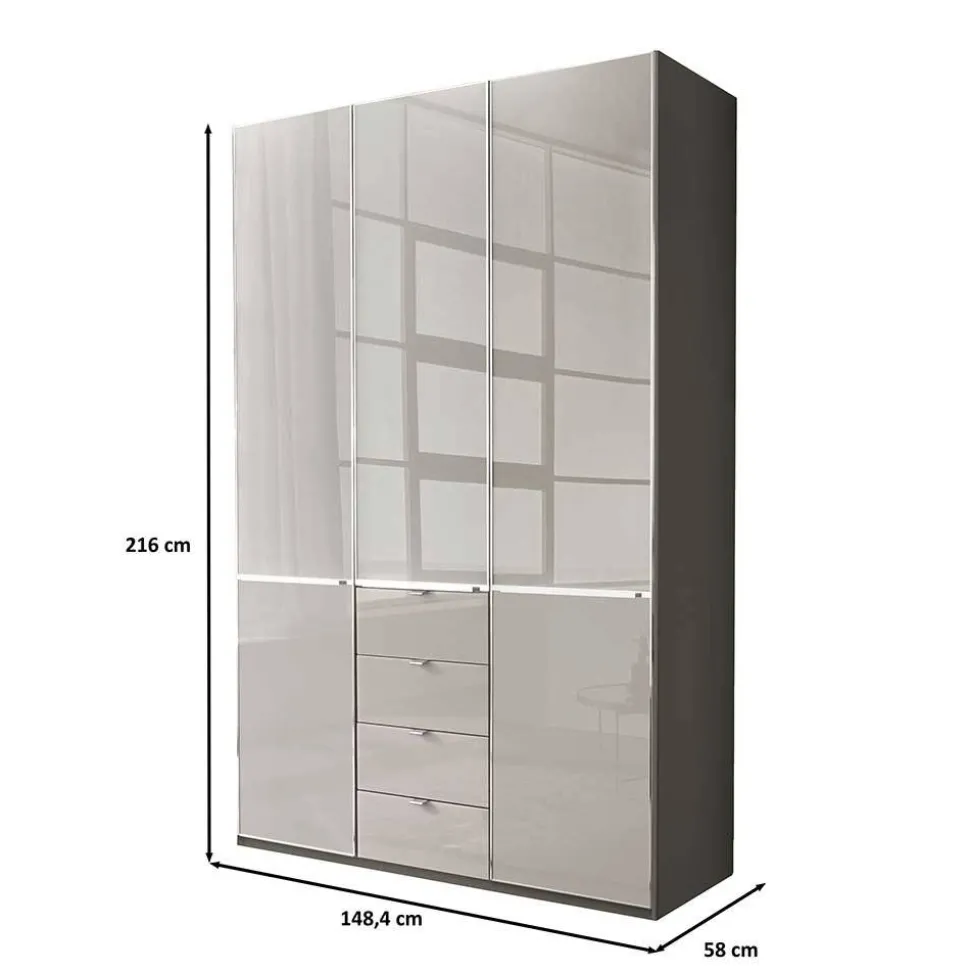 Schlafzimmerschrank bicolor Sanctos