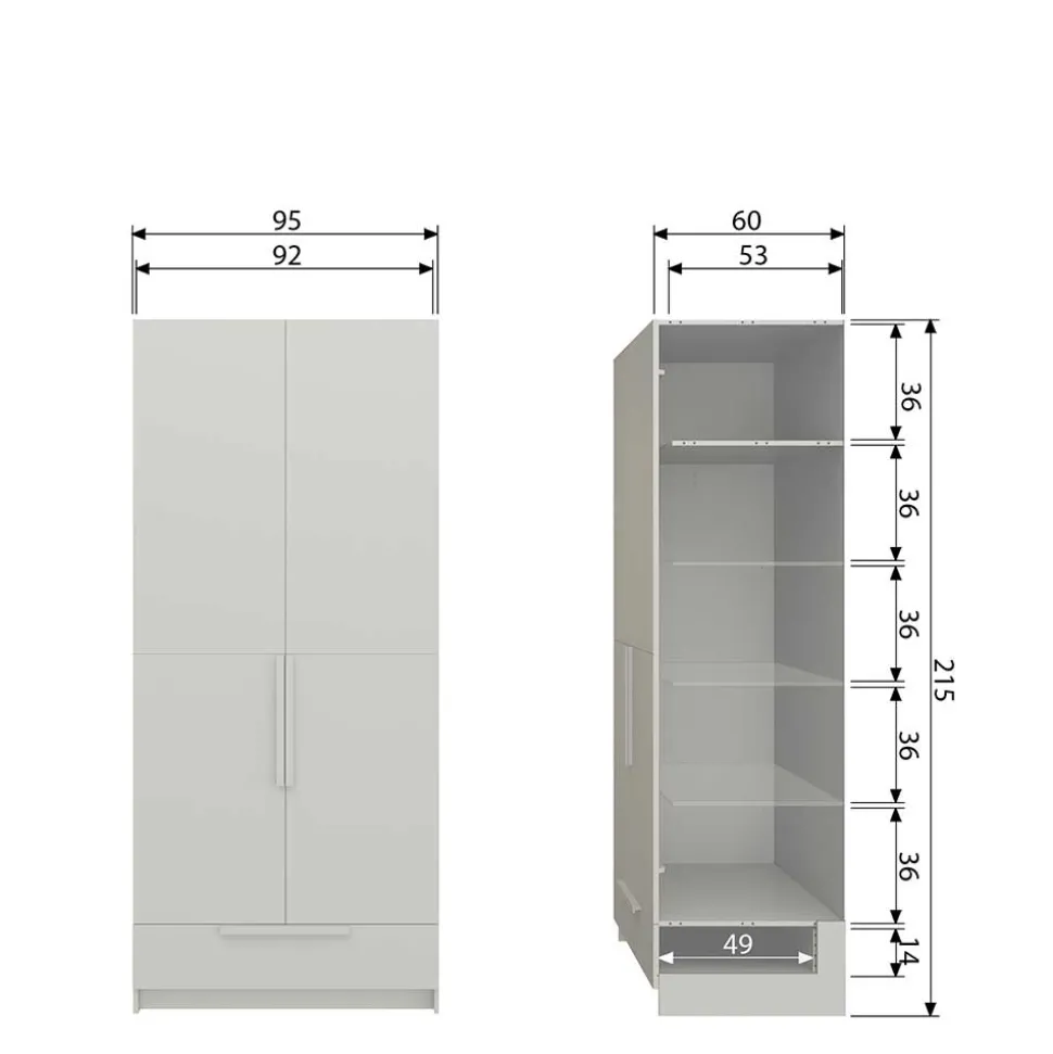 Schlafzimmerschrank Drovens