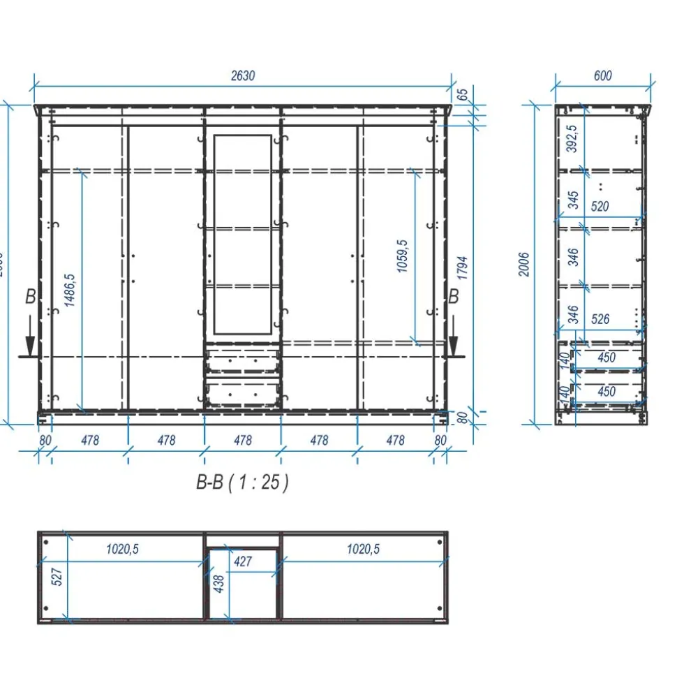 Schlafzimmerschrank Flurencina