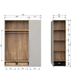 Schlafzimmerschrank Letizia