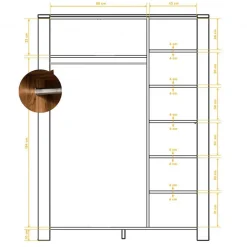 Schlafzimmerschrank Moronia