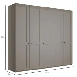 Schlafzimmerschrank 5-tuerig Saconso