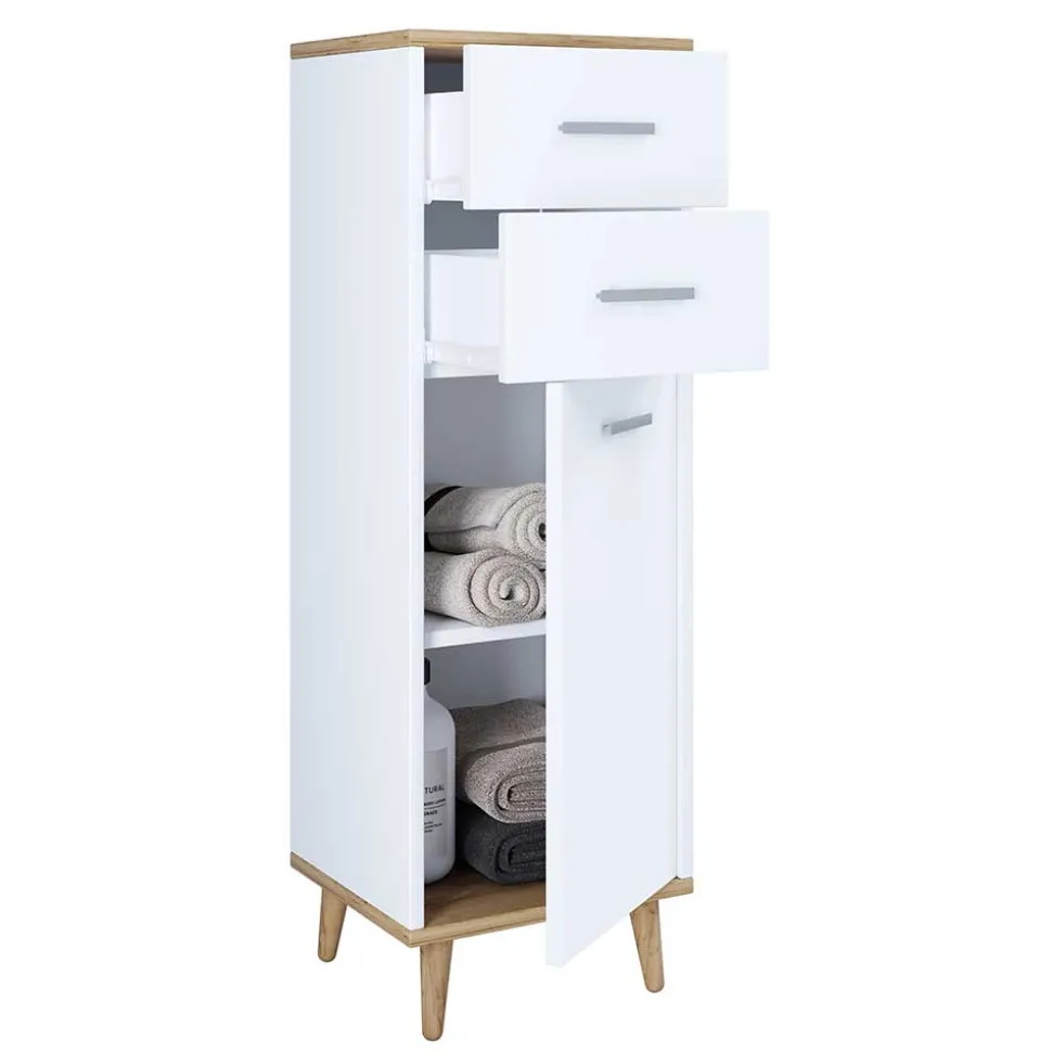 Schmaler Bad Schrank Kanmura