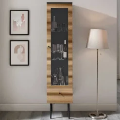 Schmaler Vitrinenschrank Durian