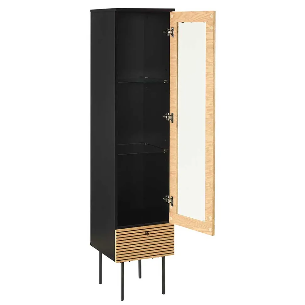 Schmaler Vitrinenschrank Durian