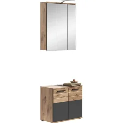 Schmales Badezimmermöbel Set Faneno