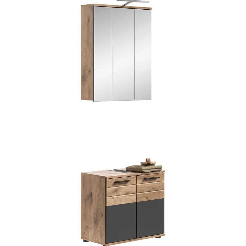 Schmales Badezimmermöbel Set Faneno