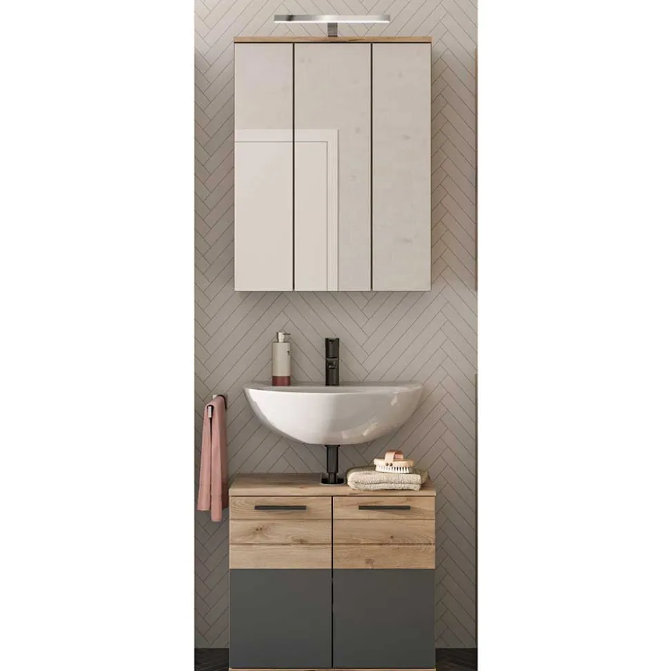 Schmales Badezimmermöbel Set Faneno
