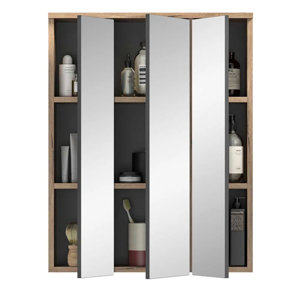 Schmales Badezimmermöbel Set Faneno