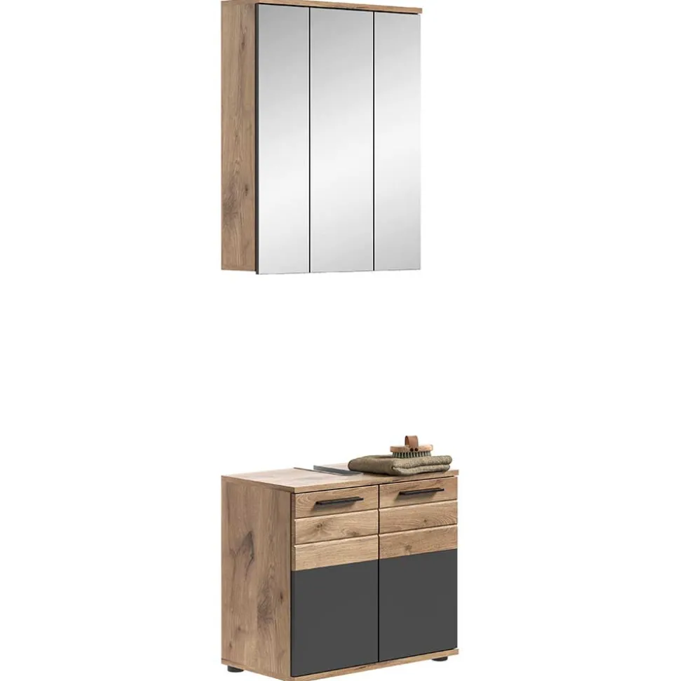 Schmales Badezimmermöbel Set Faneno