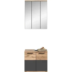 Schmales Badezimmermöbel Set Faneno
