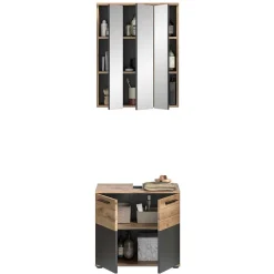 Schmales Badezimmermöbel Set Faneno