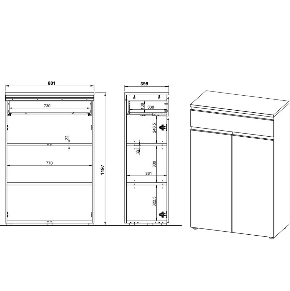 Schrank Büro Gowri