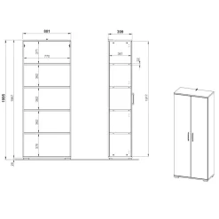 Schrank Büro Wasconda