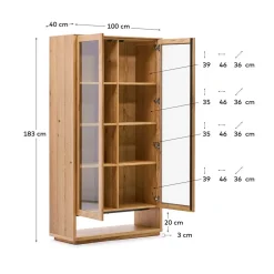 Schrank Vitrine Blax