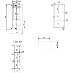 Schrank Vitrine Cellossa