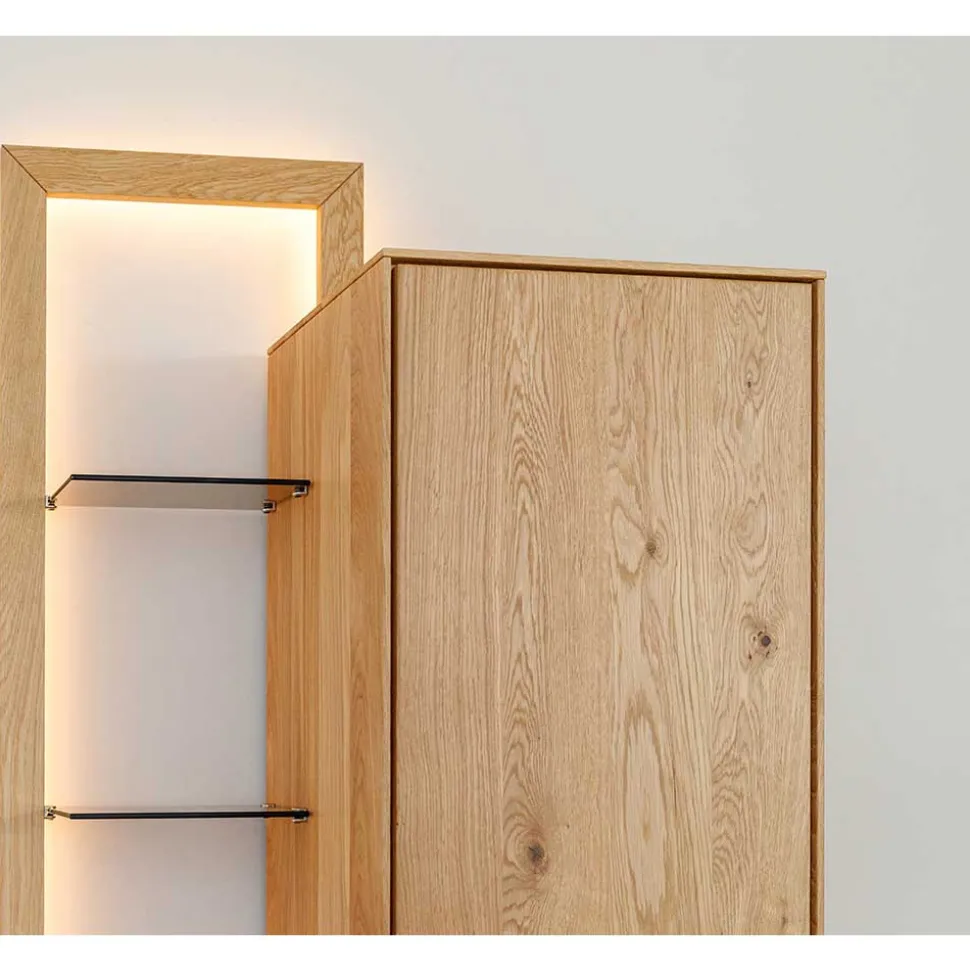 Schrank Vitrine mit Regal Rusaly