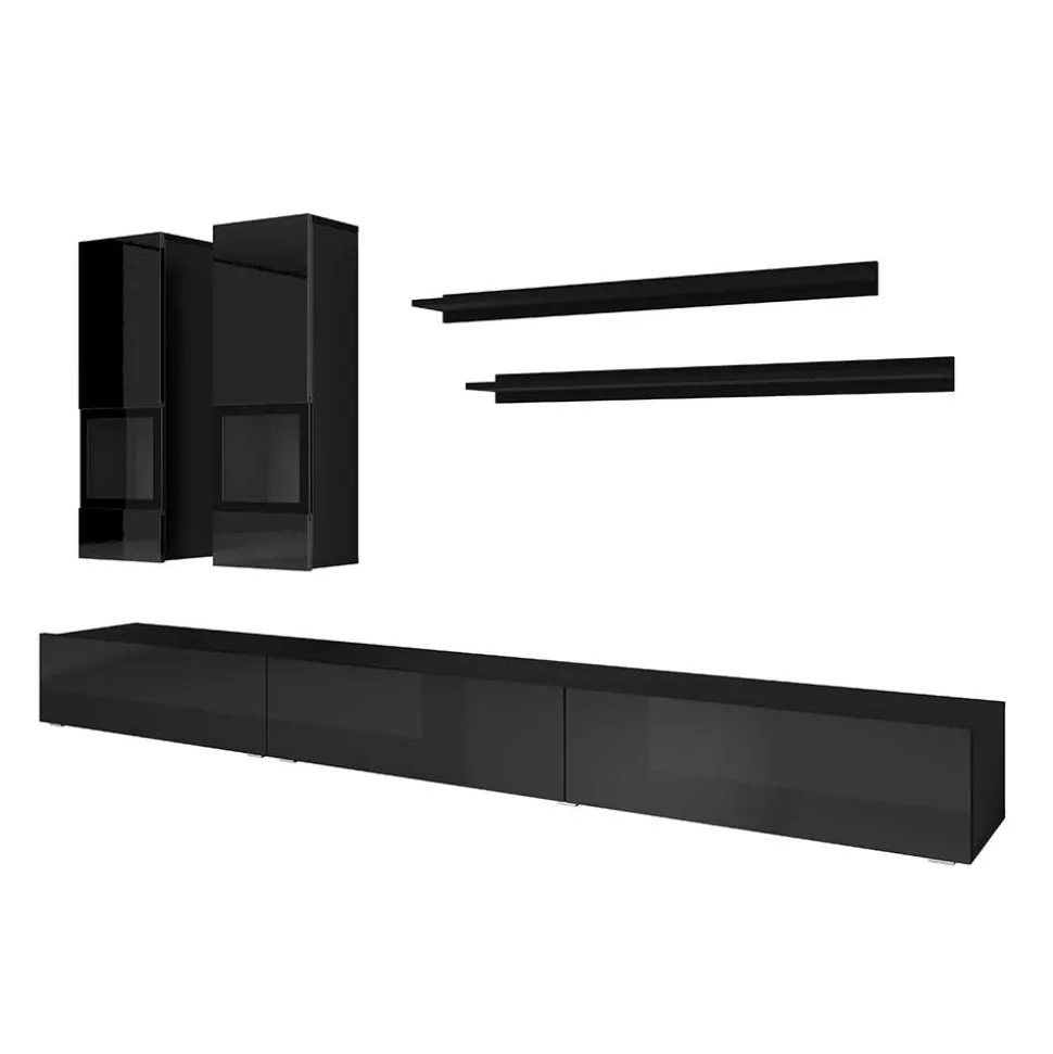 Schrankwand Wohnzimmer Emilina